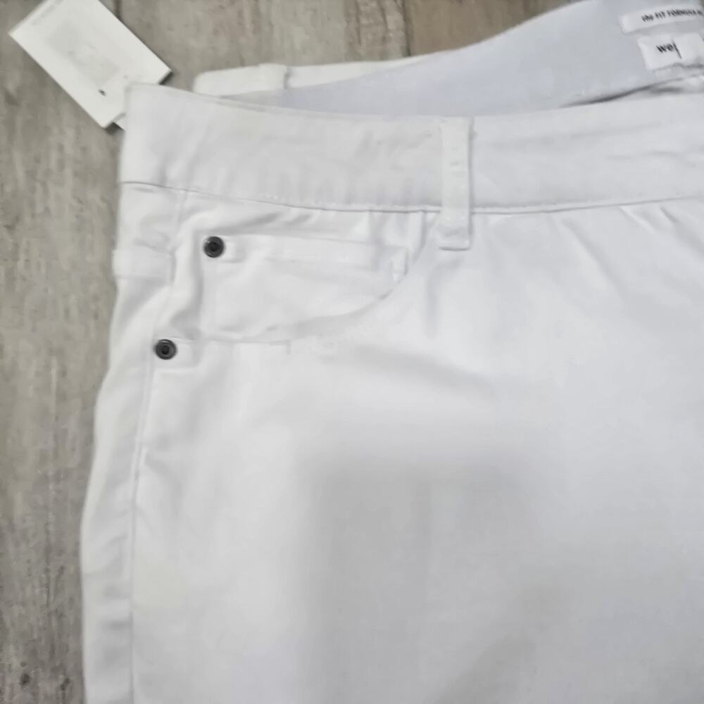 Westbound Cotton Blend Strech Capri Pants White Mid Rise Summer Size 22 W. - Picture 6 of 12